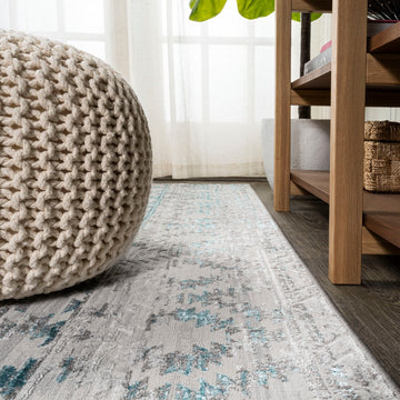 Ancient Faded Trellis Area Rug